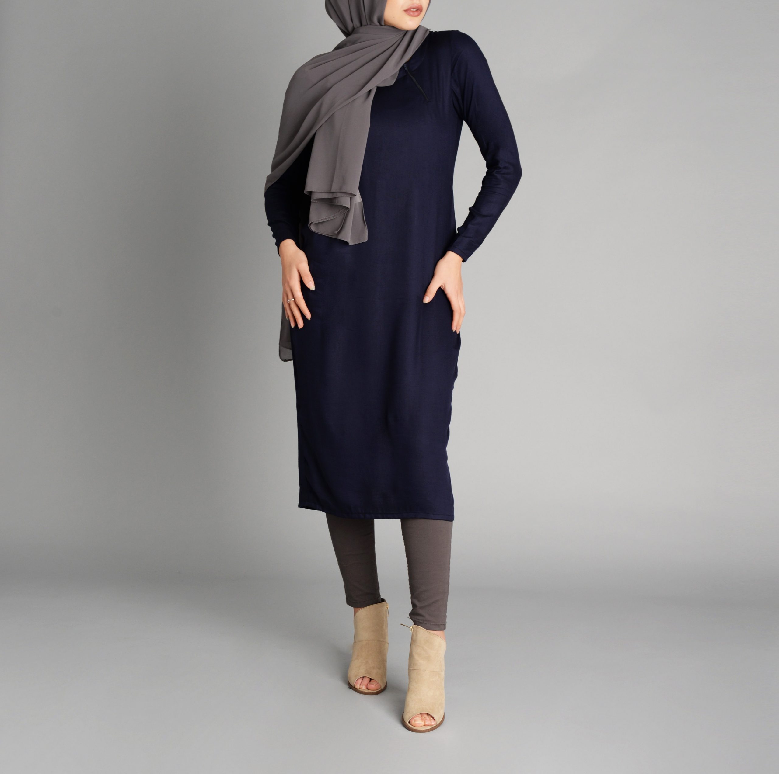 Eliana | Modest Navy Midi Dress Shop 